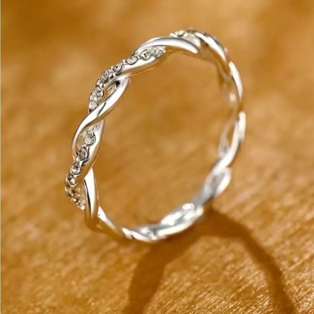 14k Gold Plated Spiral Ring-size 9